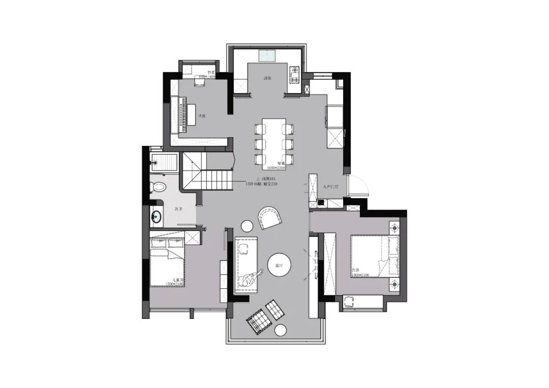 水泥漆+原木，感受极简的温度 | 吾索设计-63