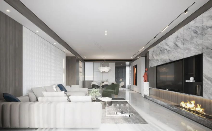 现代简约风,深圳润府三期艺术住宅-15