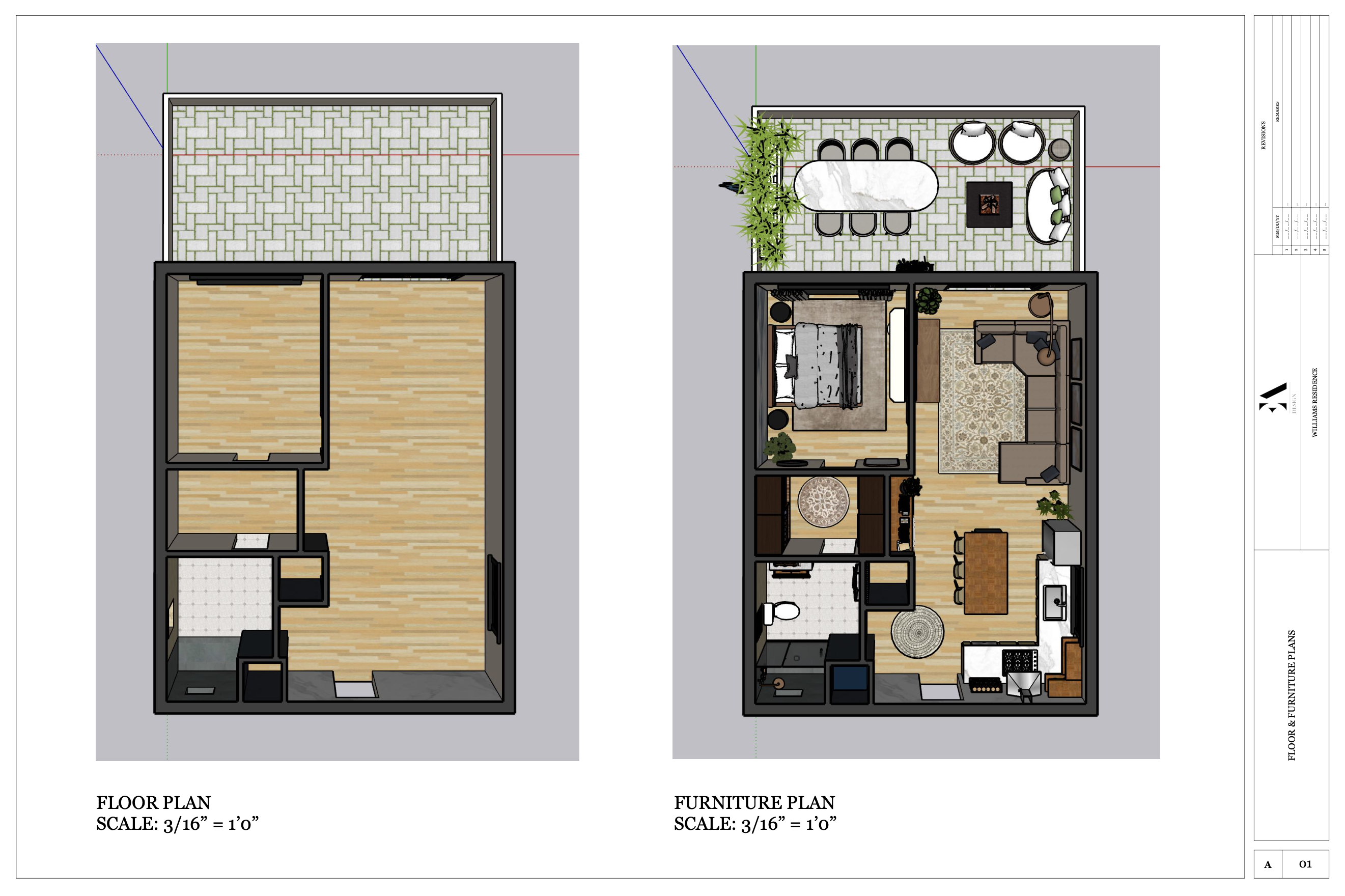 SketchUp Apartment-4
