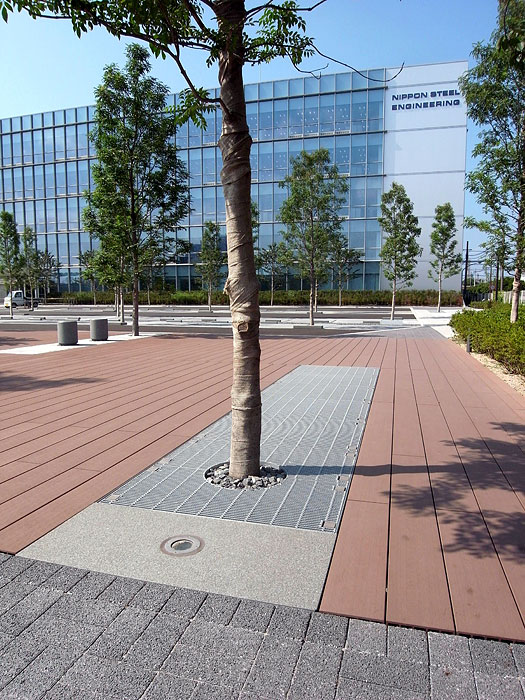 日本北九州科技中心绿意盎然的前院设计-32