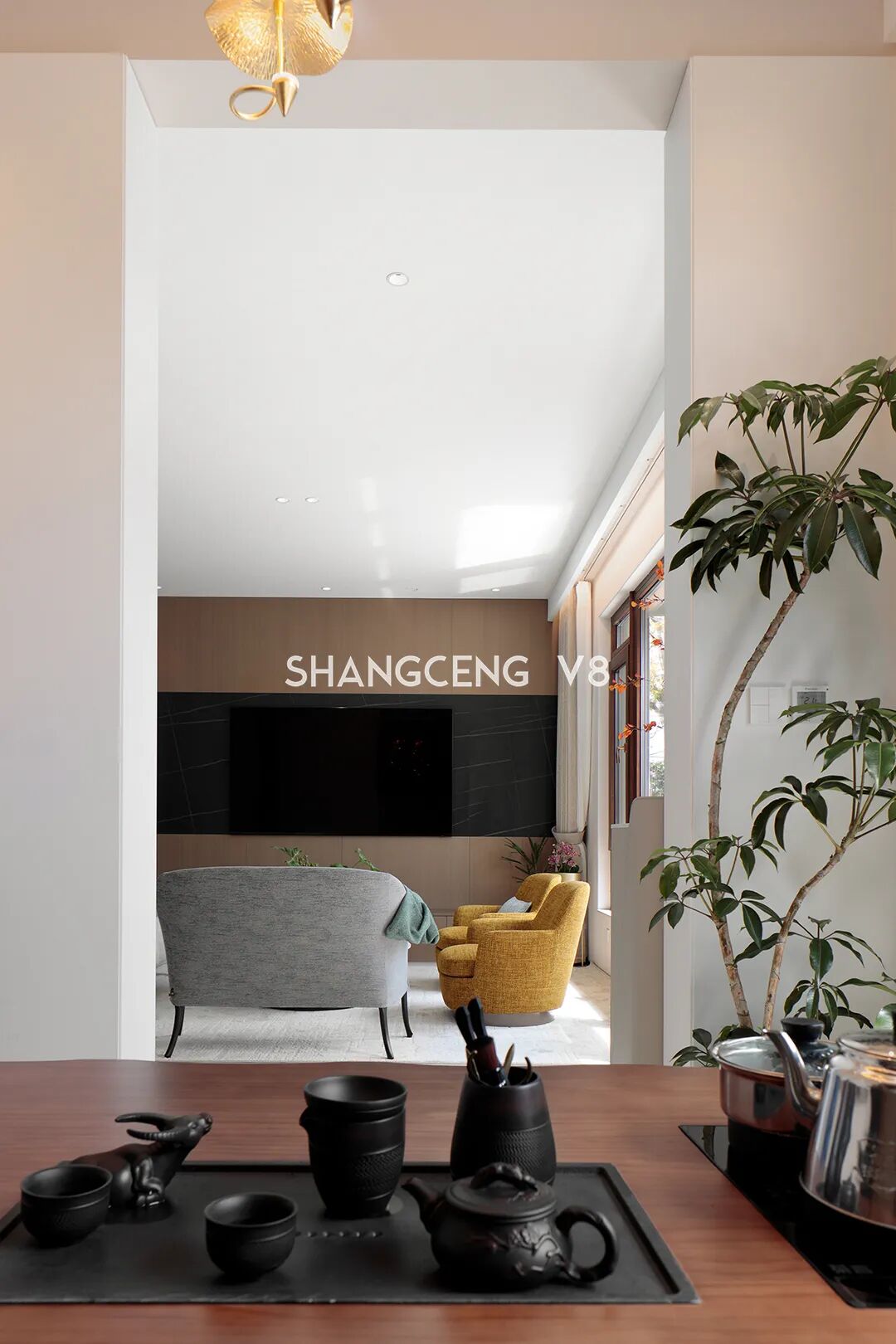 尚层V8实景|480㎡现代别墅，打破传统居住边界，聚焦空间，关联自然-41