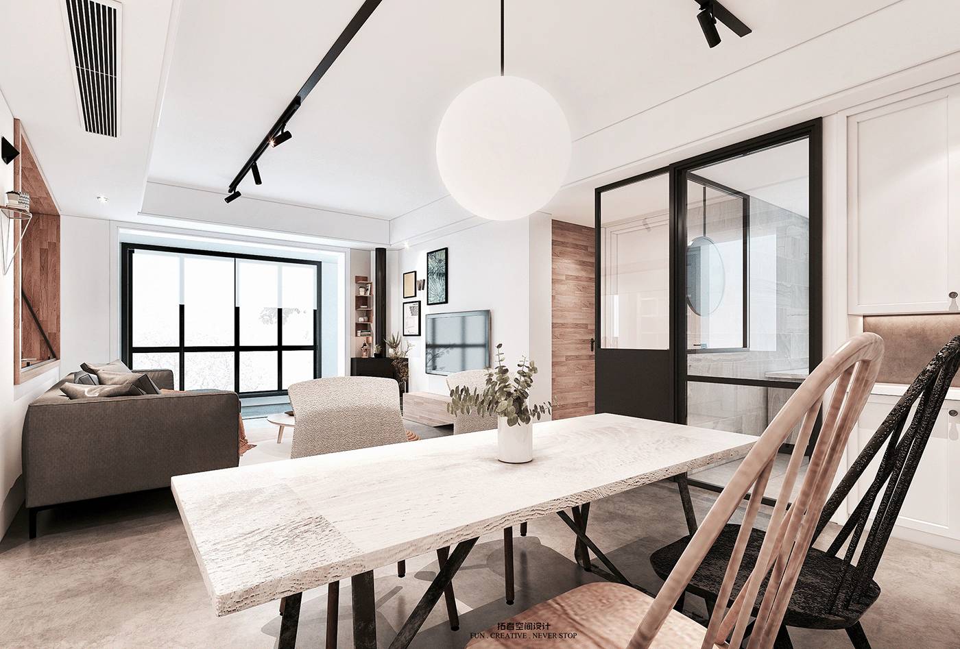 北欧风情的和泰城 125㎡小清新之家-10