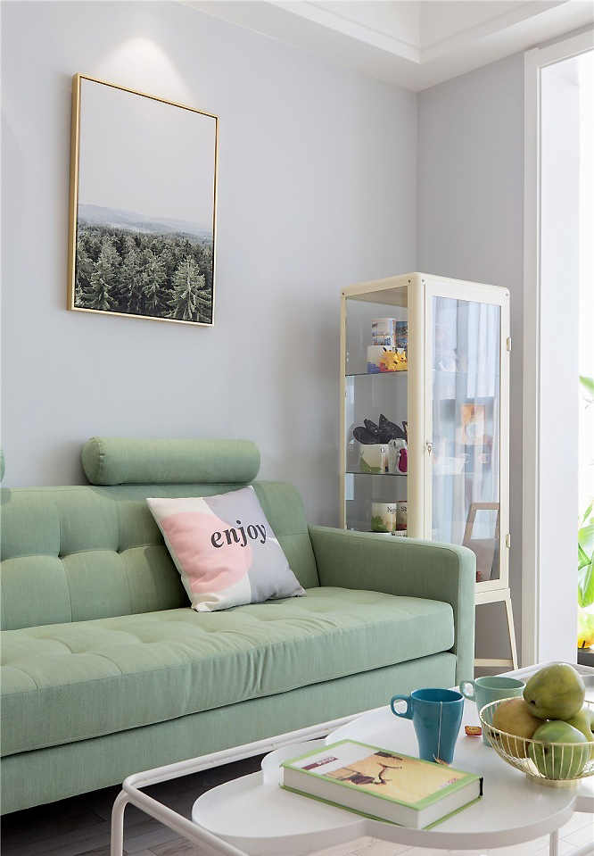80㎡舒适北欧2室2厅，营造清新舒缓的生活格调-1