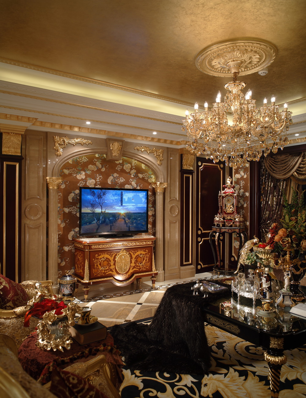 泉州浦西万达公馆 豪华欧式样板房-48