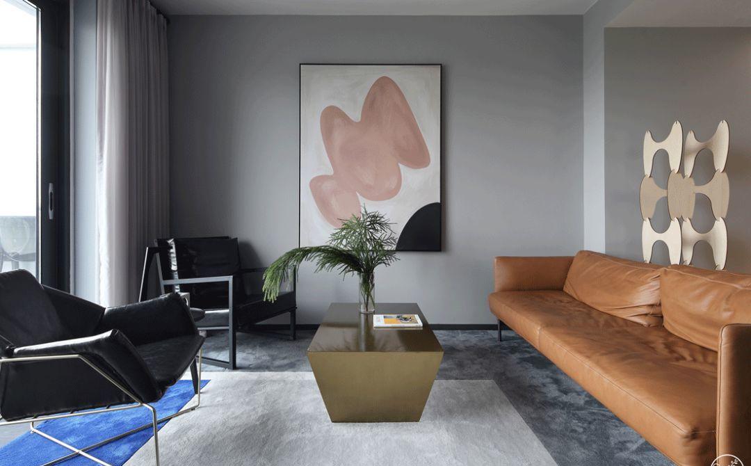 清羽设计丨平层丨黑白冷调如何打造温馨小家-14