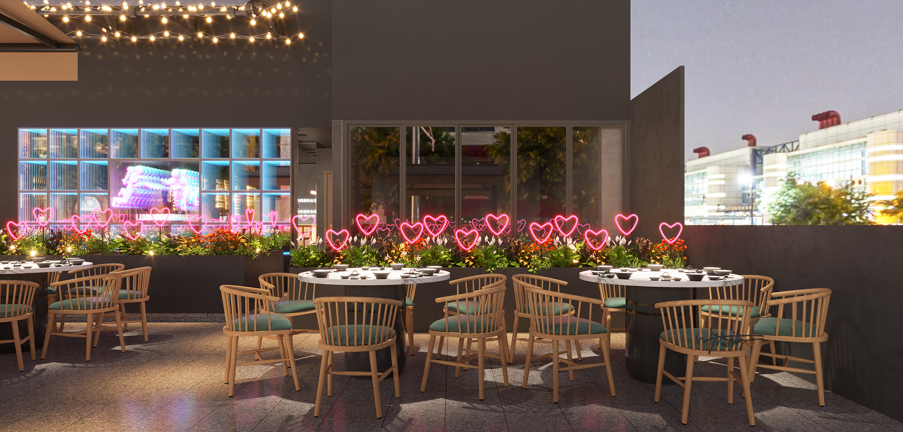 网红餐厅设计|真的超出片 氛围到位-7