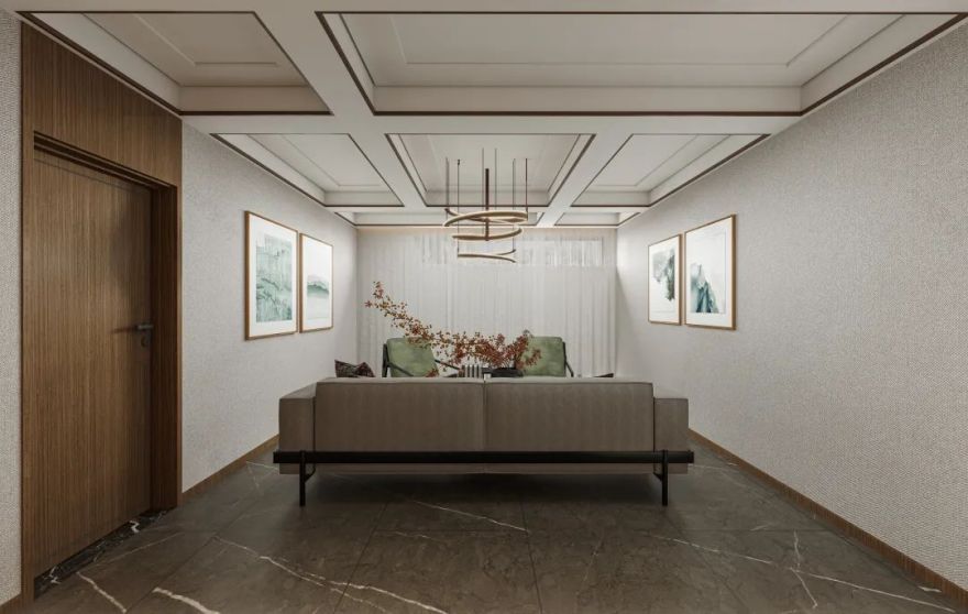 西安紫薇田园都市F区新中式风家居设计丨中国西安丨西安·大小空间设计-80