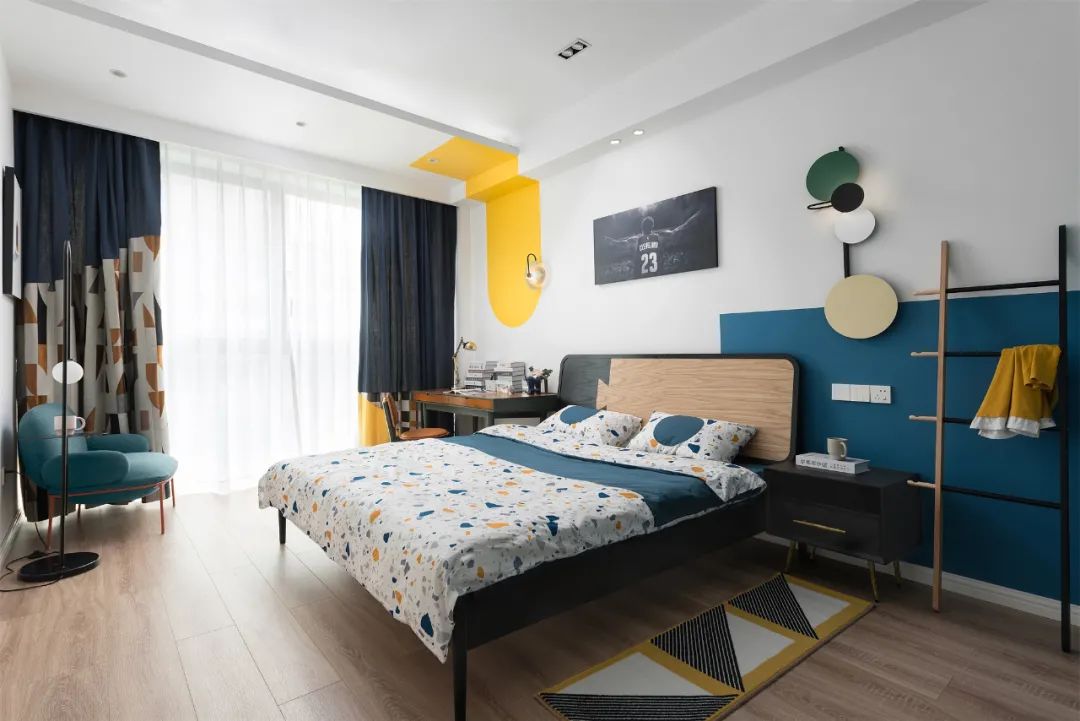 一套房改两套，全屋十几种颜色还想让客厅"裸奔"  | 南也设计-50