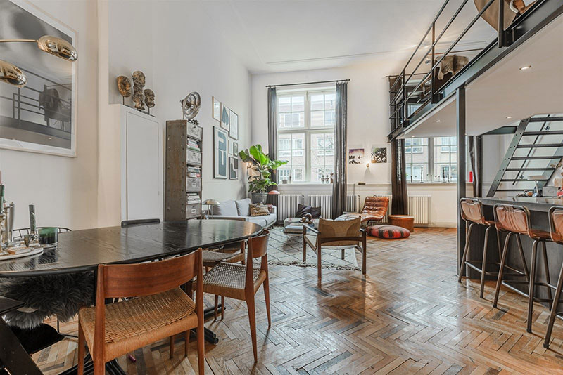 阿姆斯特丹双层阁楼 | 绿意盎然的孩子房-9