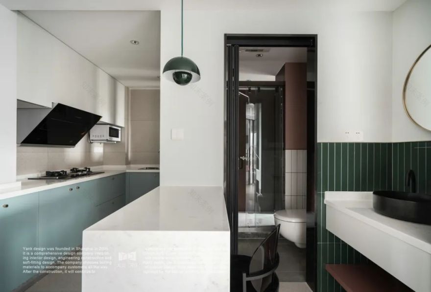 小户型高级灰++ 脏粉设计,全屋玻璃隔断打造互动空间-74