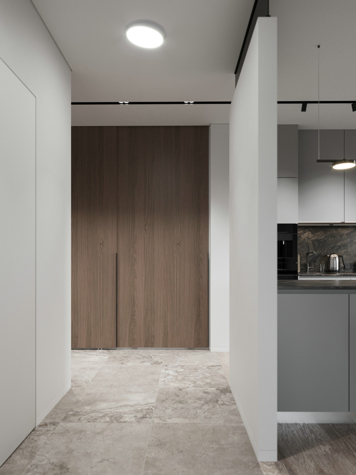 时尚灰调简约公寓，国外现代设计风-12