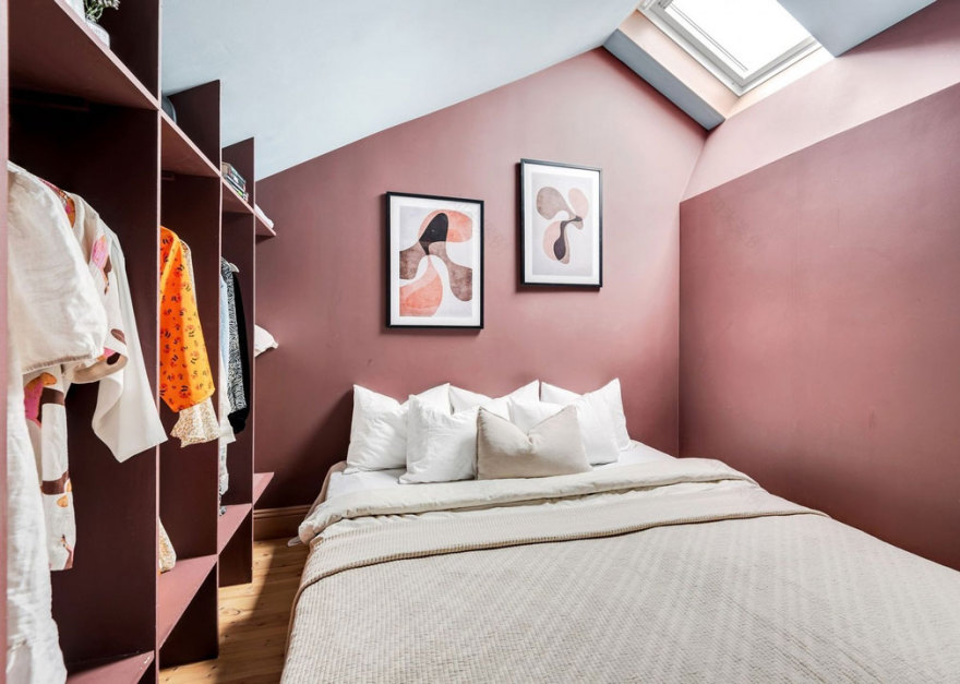 色彩斑斓的瑞典公寓 | 打破常规的设计之美-11