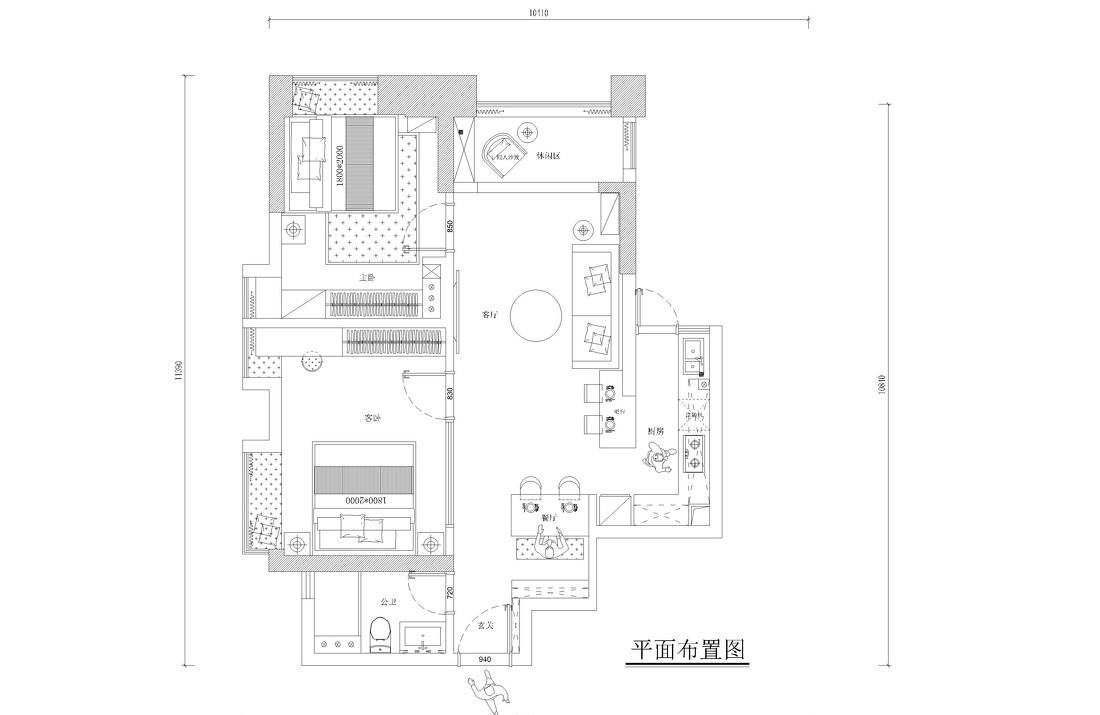 89m²温馨家软装改造-42