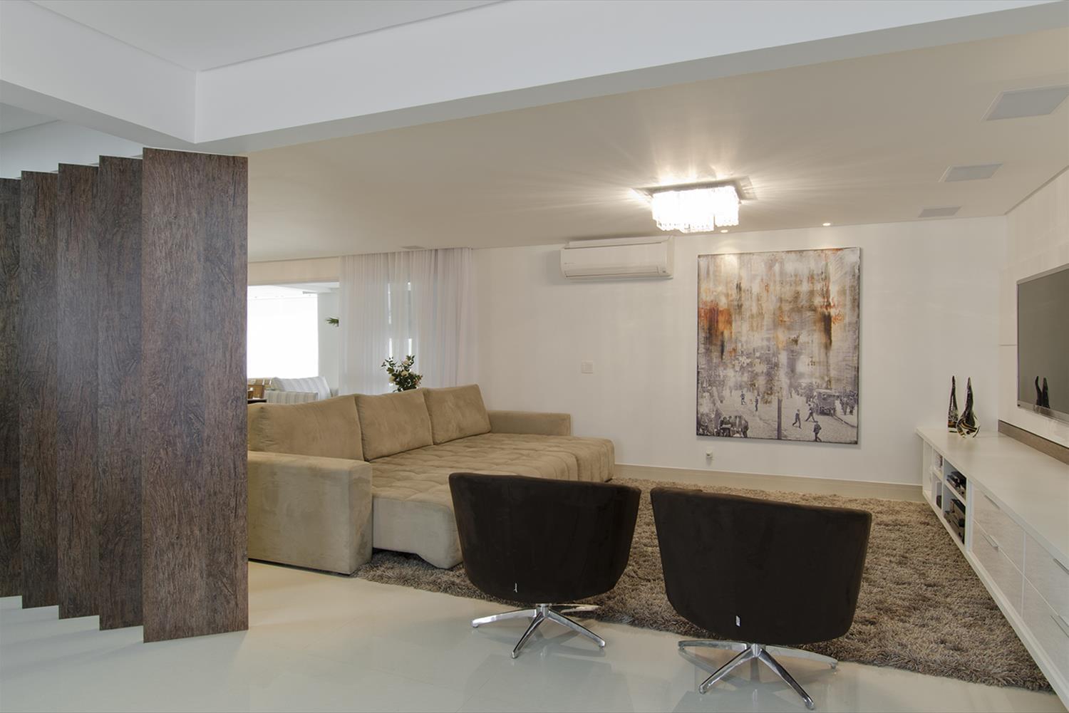 巴西 SP 公寓设计 | 木质与石材的完美结合-6