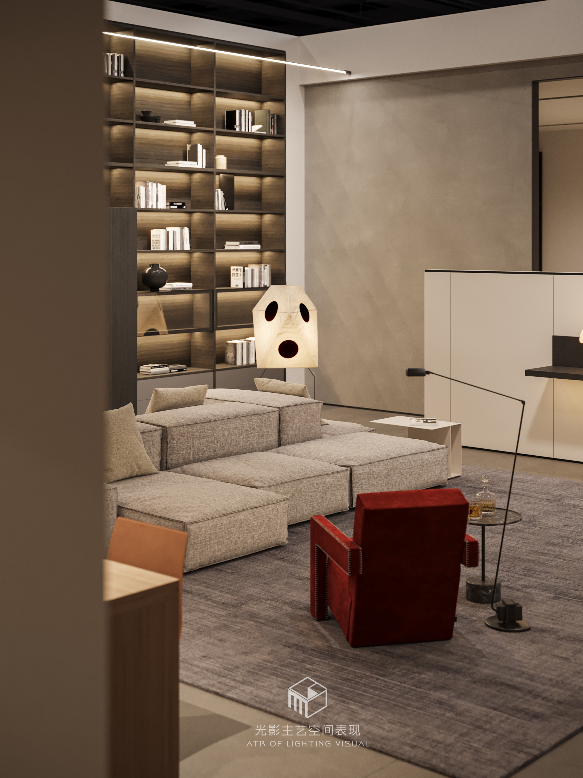 两套家居展厅空间表现丨李一空间设计事务所-10