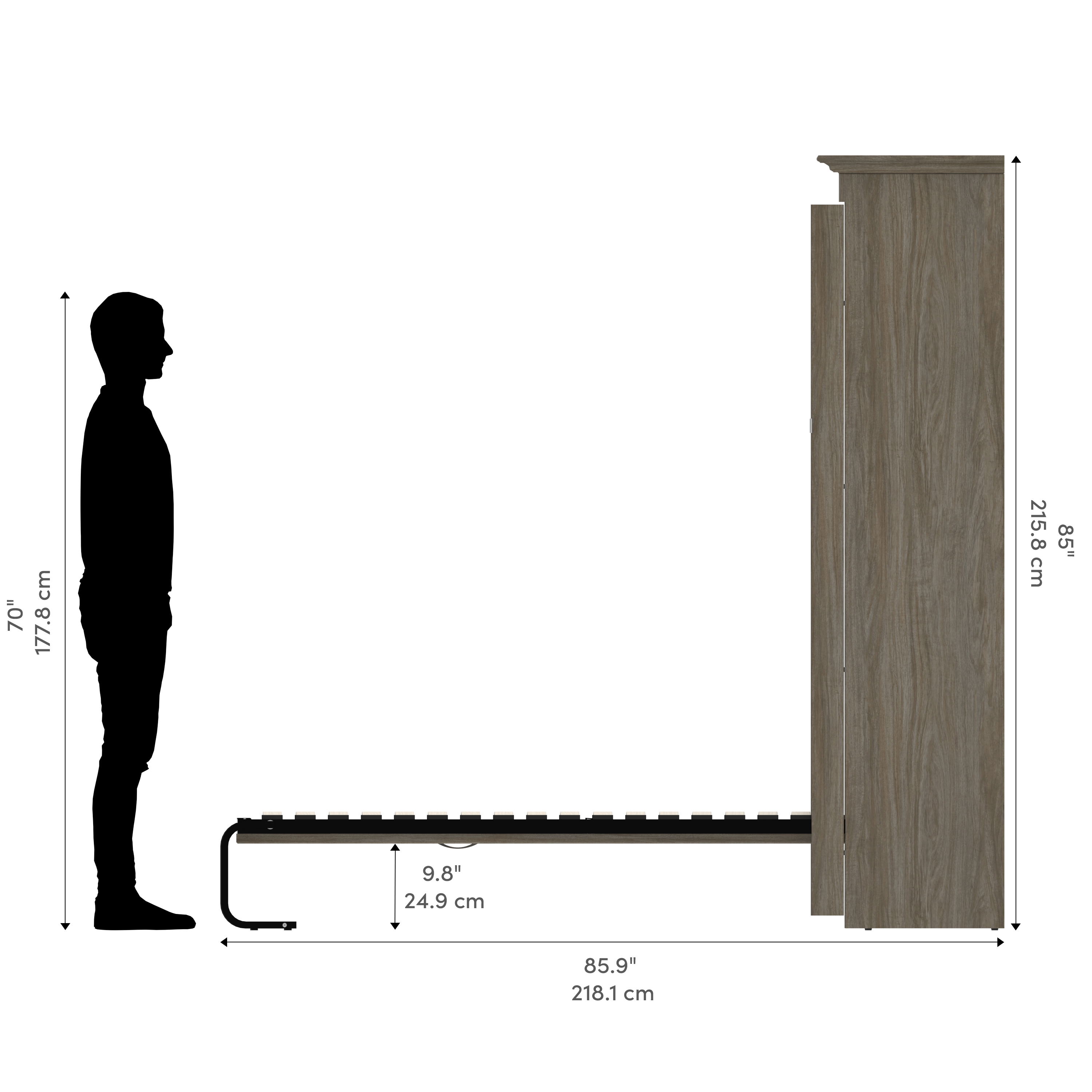 Bedroom of foldaway bed for bestar company-6