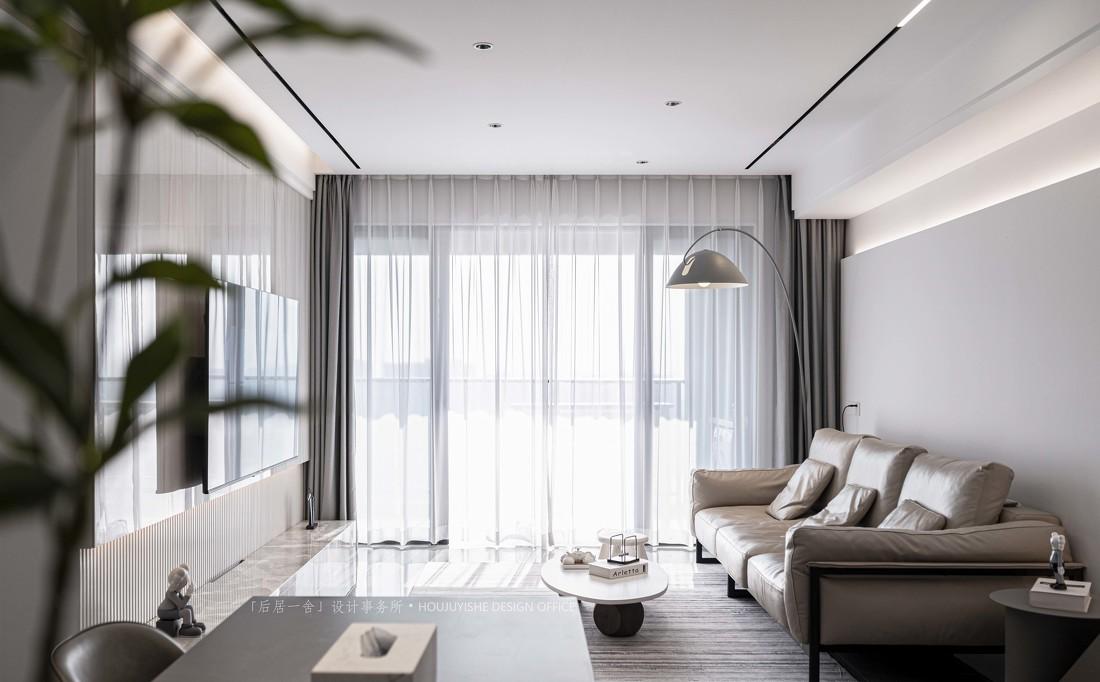 120 平现代质感极简之家-116