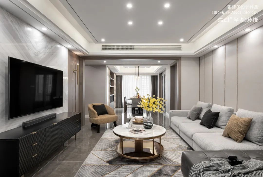 浙江杭州 150㎡现代轻奢浪漫爱巢,散点照明打造爆棚舒适度-20