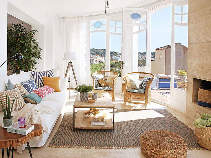 西班牙海岸阳光美宅，弧形窗成就绝美海景-1