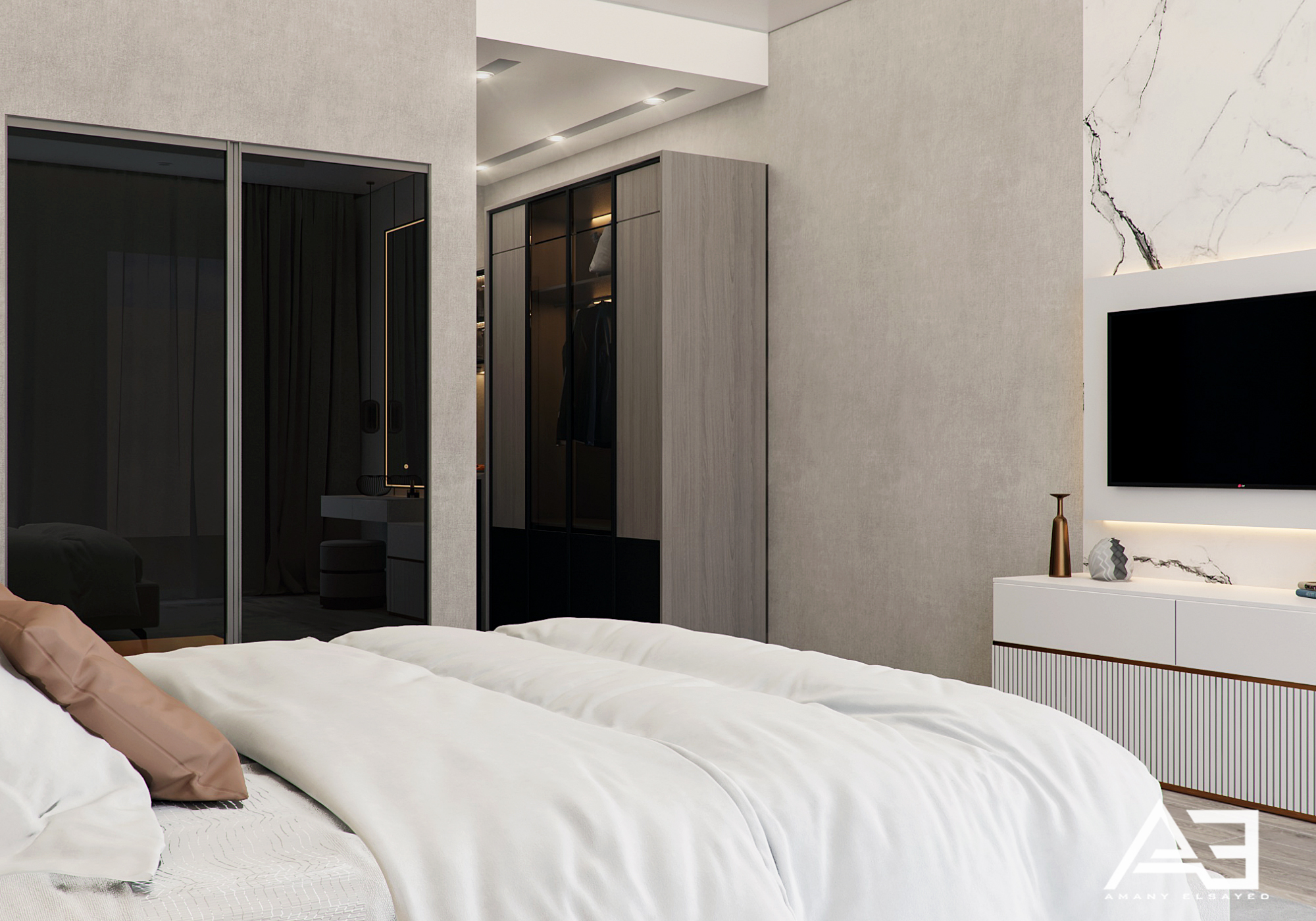 酒店套房设计丨沙特阿拉伯丨Amany ELsayed-7