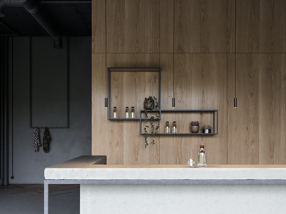 现代工业风LOFT空间-9