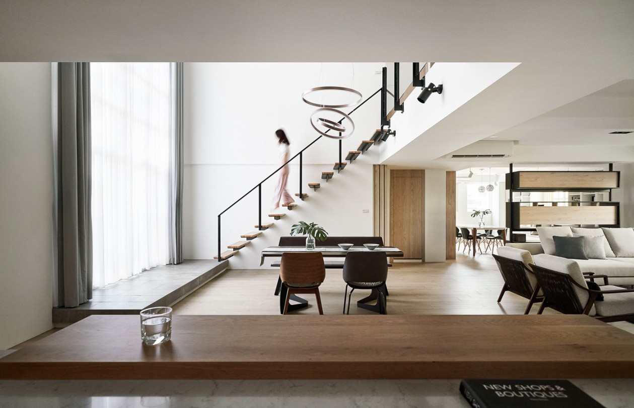 充沛日光现代楼中楼翻新-0