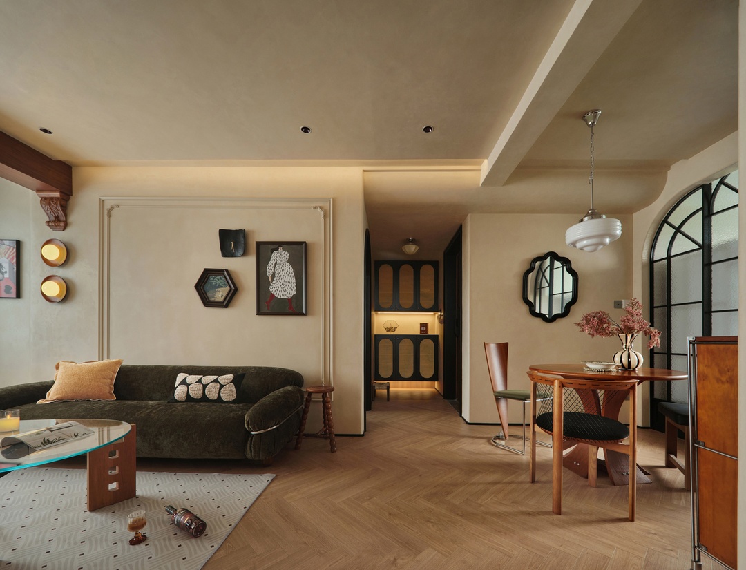 时光褶皱里的家:复古与现代的共生美学丨纵禾空间设计-8
