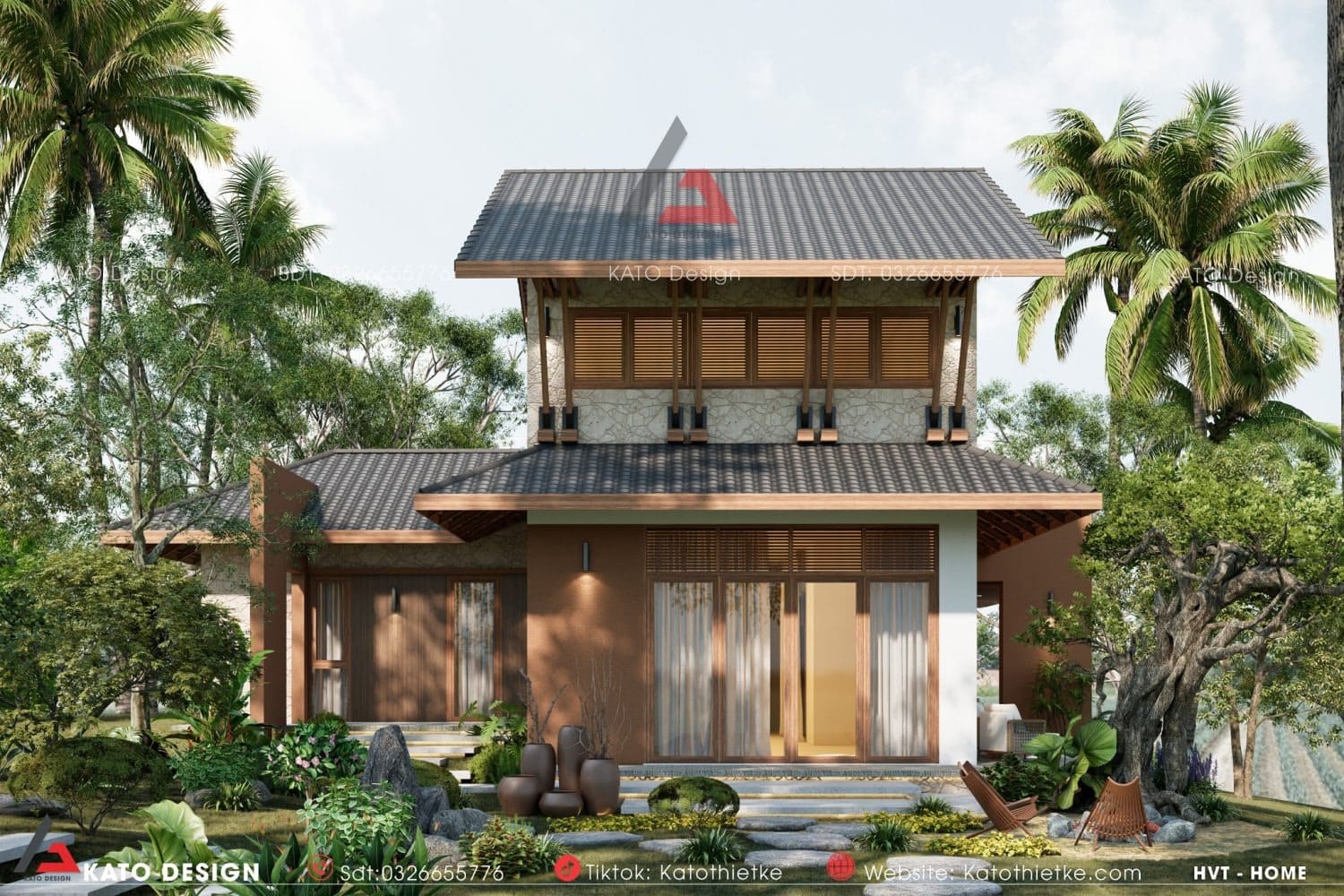 天别墅（这里TIẾN根据越南语发音音译为天，具体可根据实际对应的含义调整） 丨KATO THIẾT KẾ-0