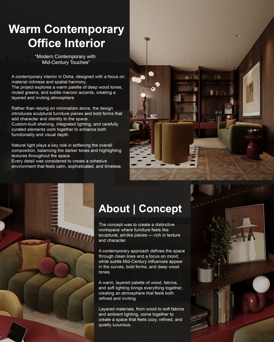 WARM CONTEMPORARY OFFICE INTERIOR | QATAR-6