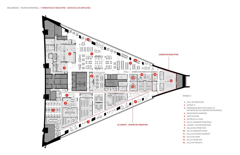 Desjardins在蒙特利尔塔的新办公空间丨加拿大魁北克丨Provencher_Roy-94