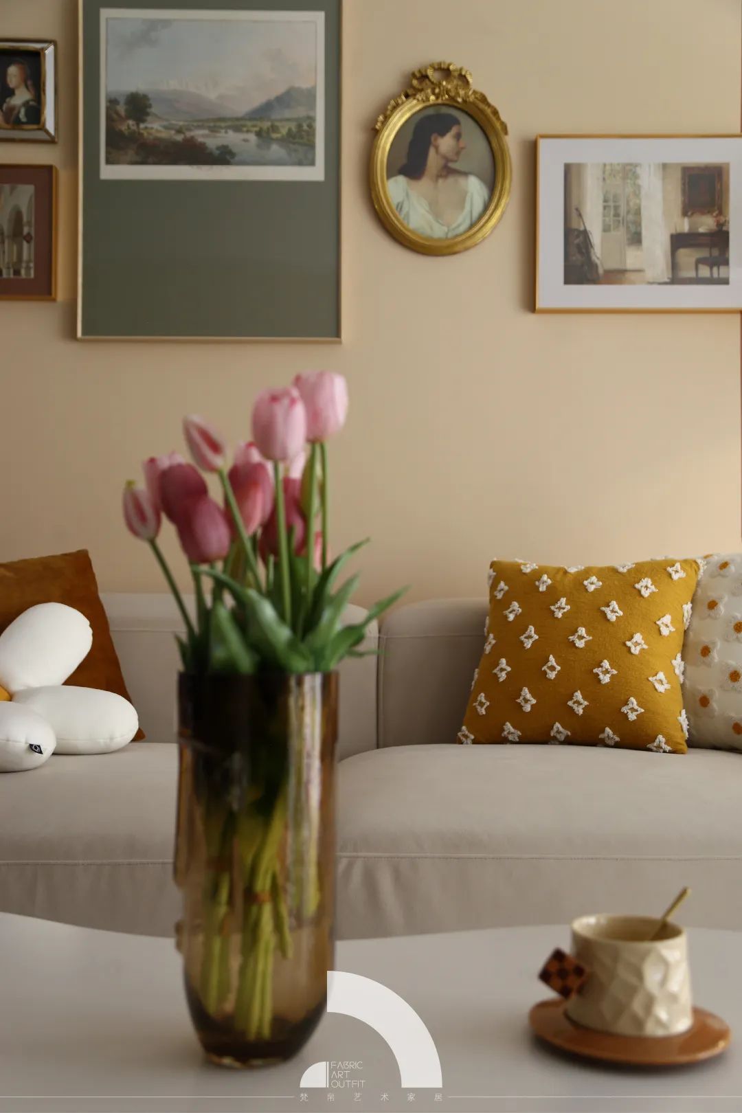 梵帛艺术「焦糖可可」糖果色中古风家居设计-21