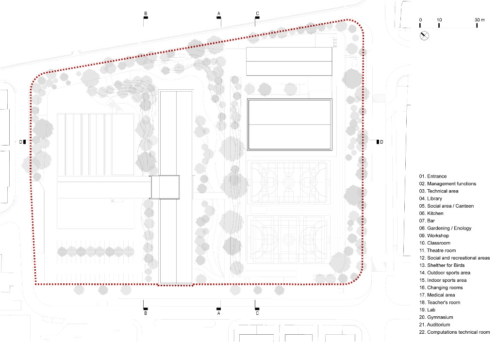 葡萄牙 Rainha Santa Isabel 中学室内设计-38