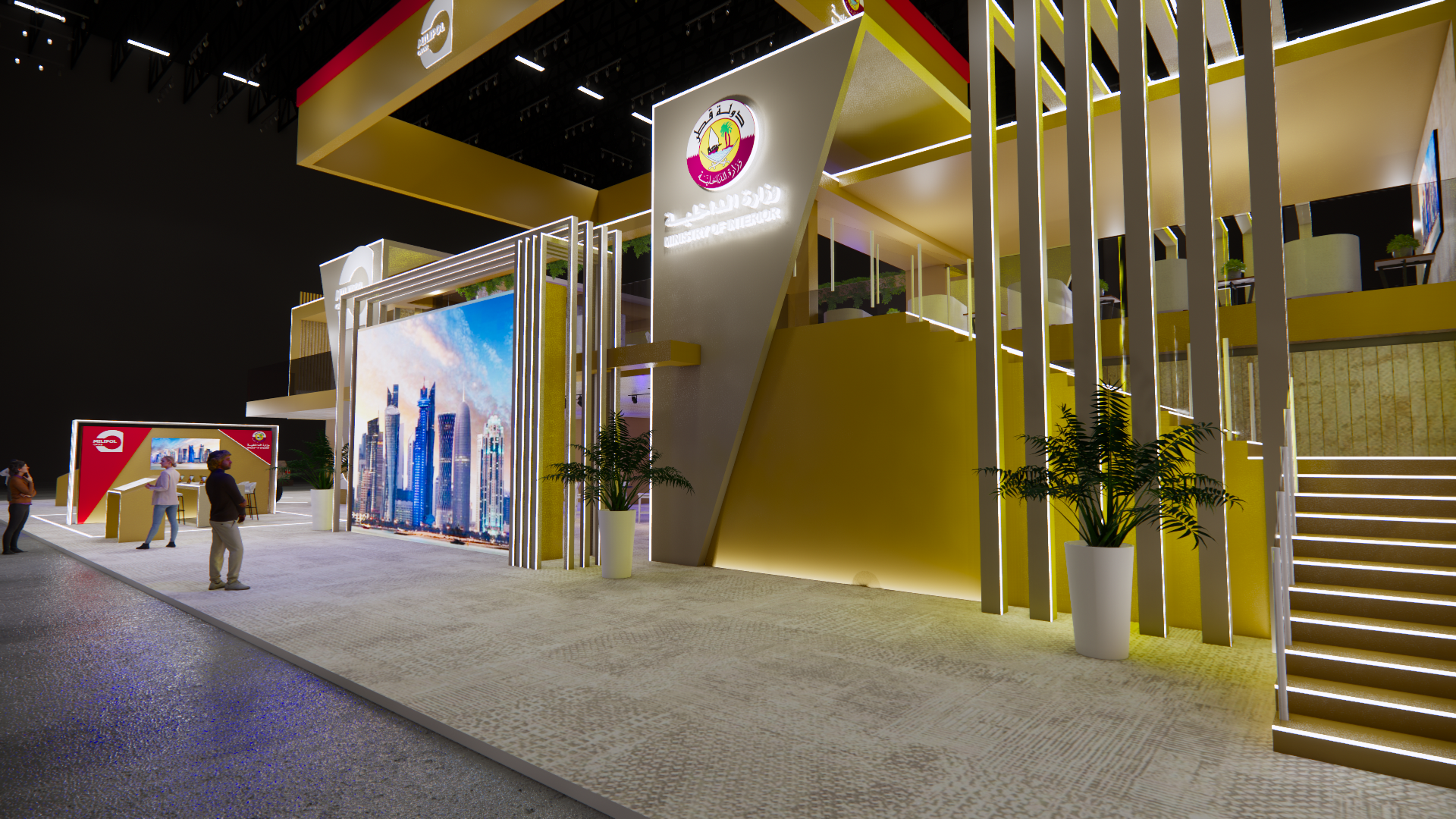 ministry of interior qatar,exhibition,event,booth-8