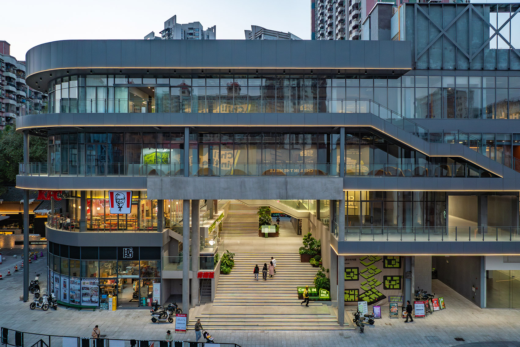 广州中大门「城市之丘THE HILLS」丨中国广州丨竖梁社悬亮子工作室-68