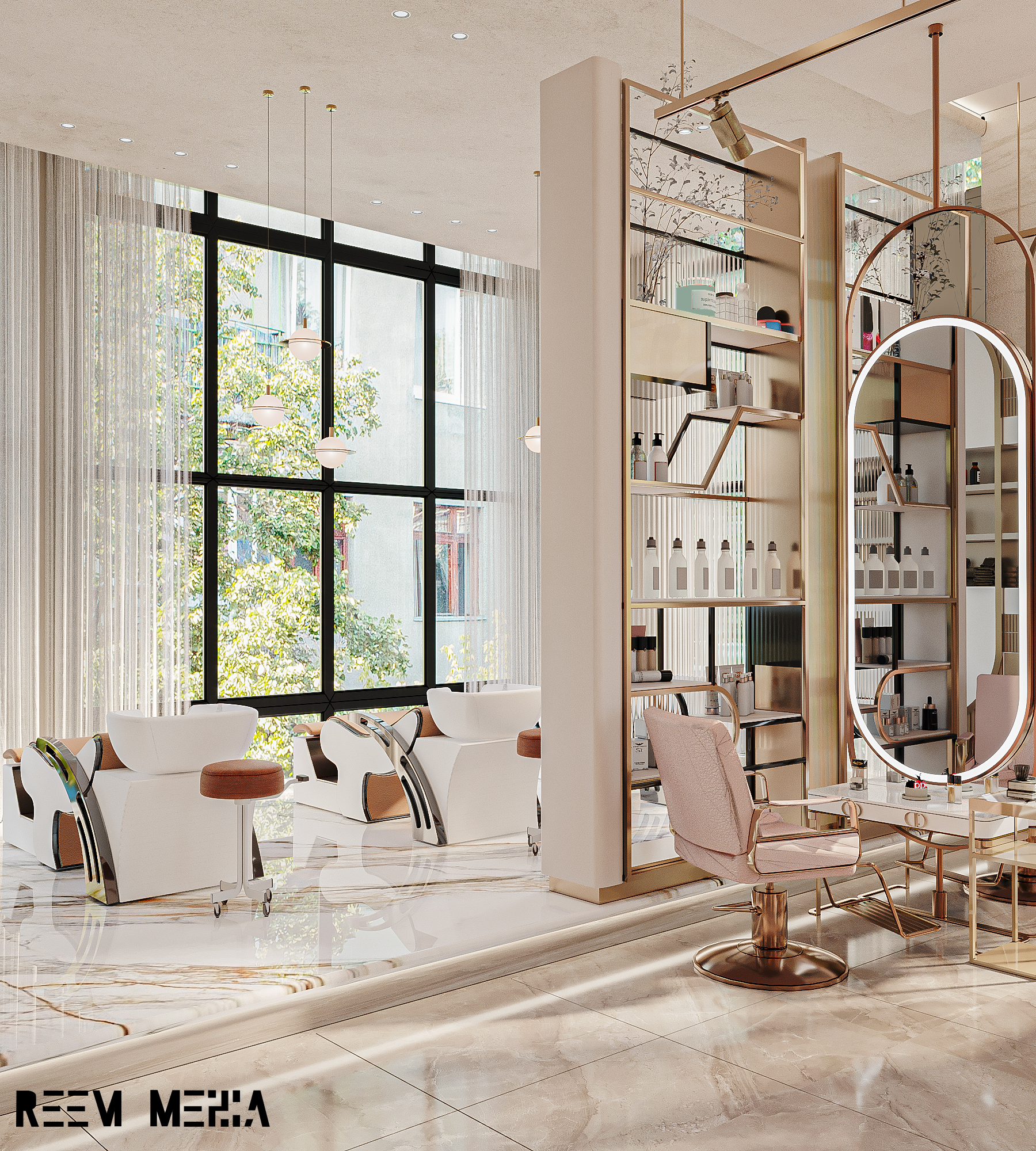 美发沙龙设计丨Zahran Desings-6