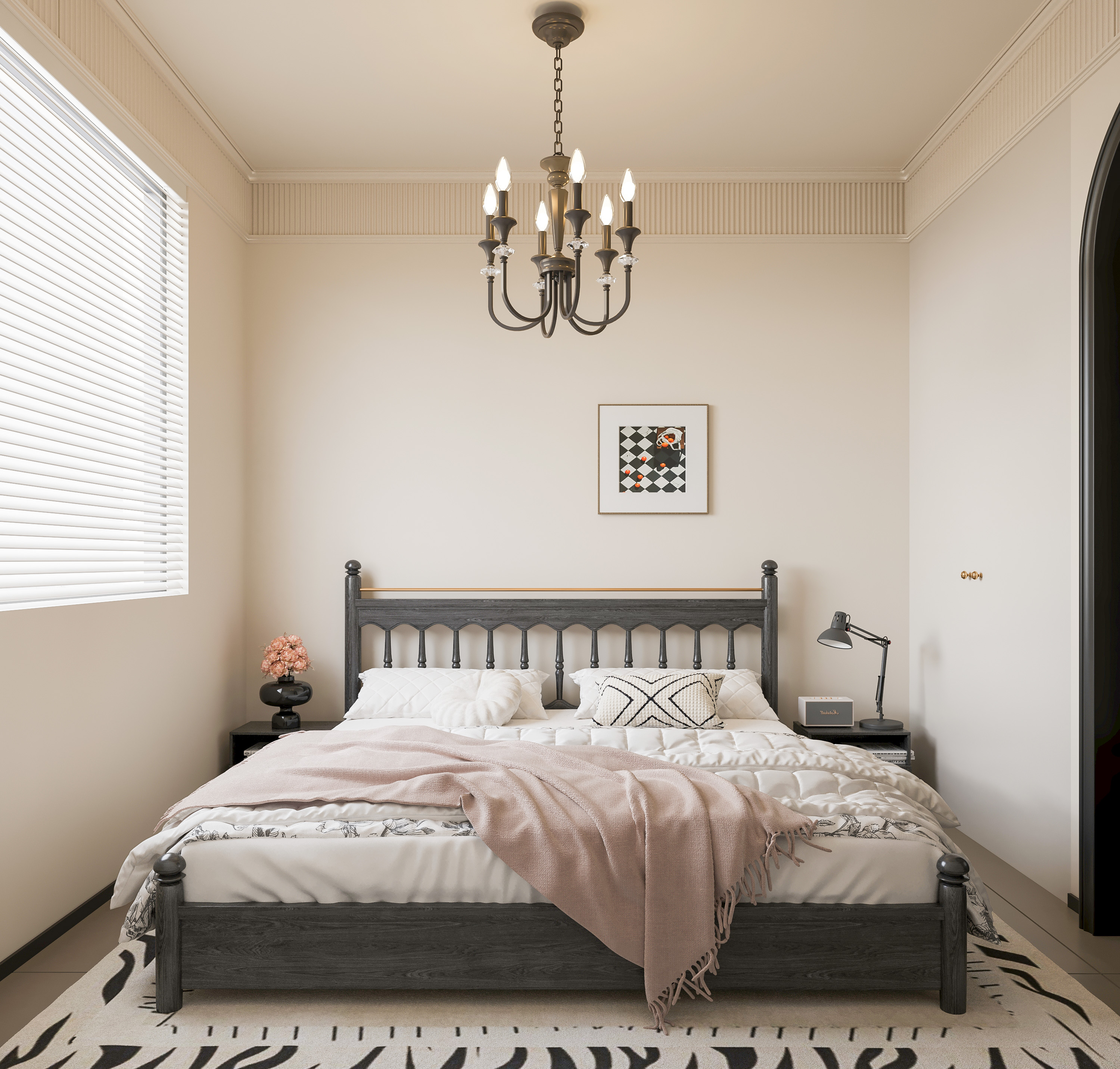 异地设计｜淄博悦府｜法式复古风-11