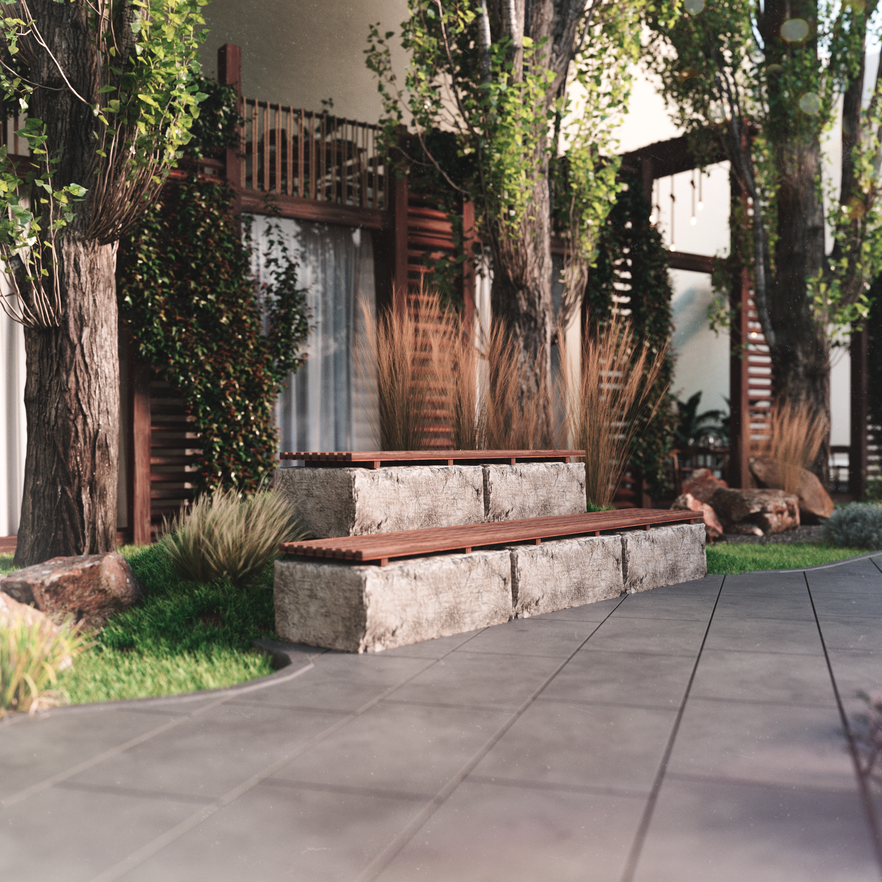 Reconstruction of the public garden-5