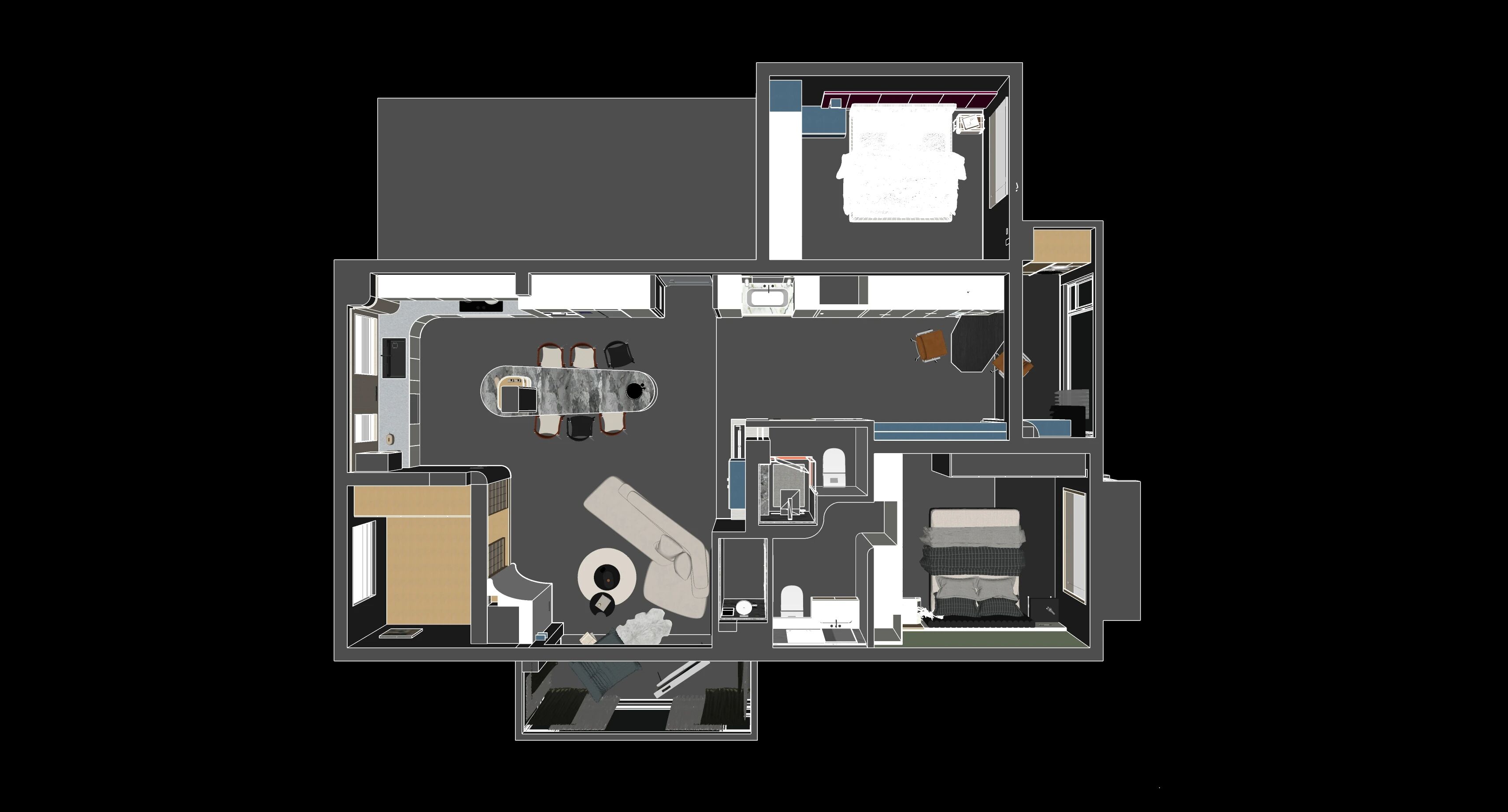 平层丨芥弥·Dai设计工作室-7
