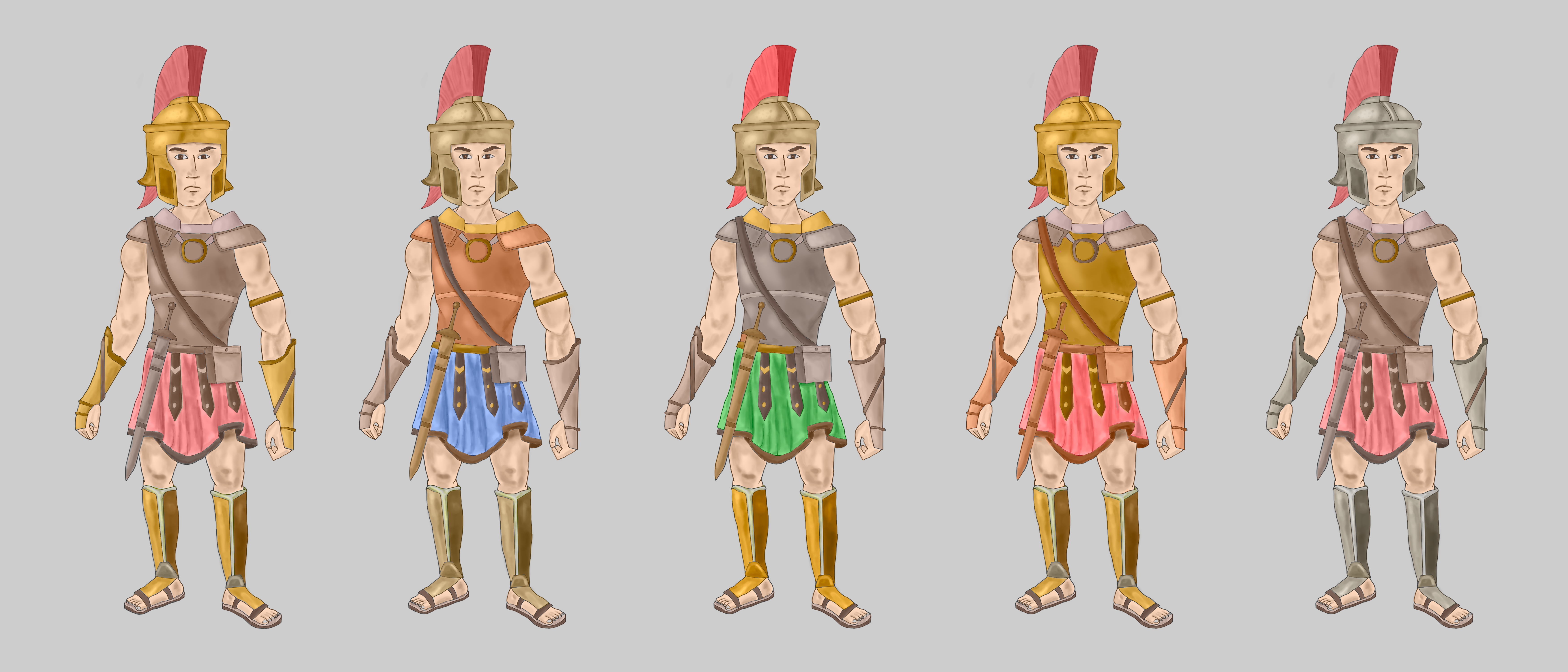 2D游戏角色设计 罗马将军-14