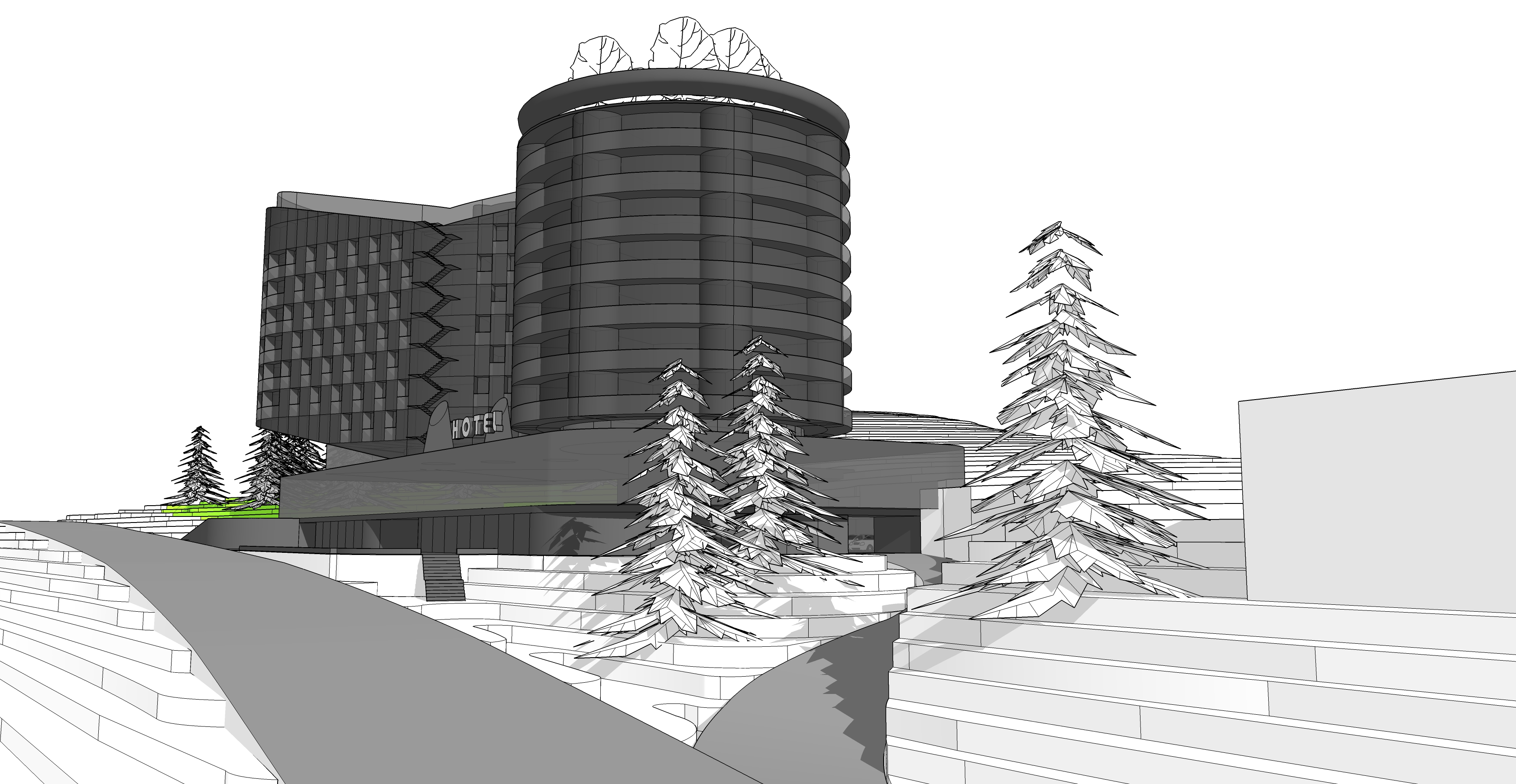 Гостиница. Эскизы.-29