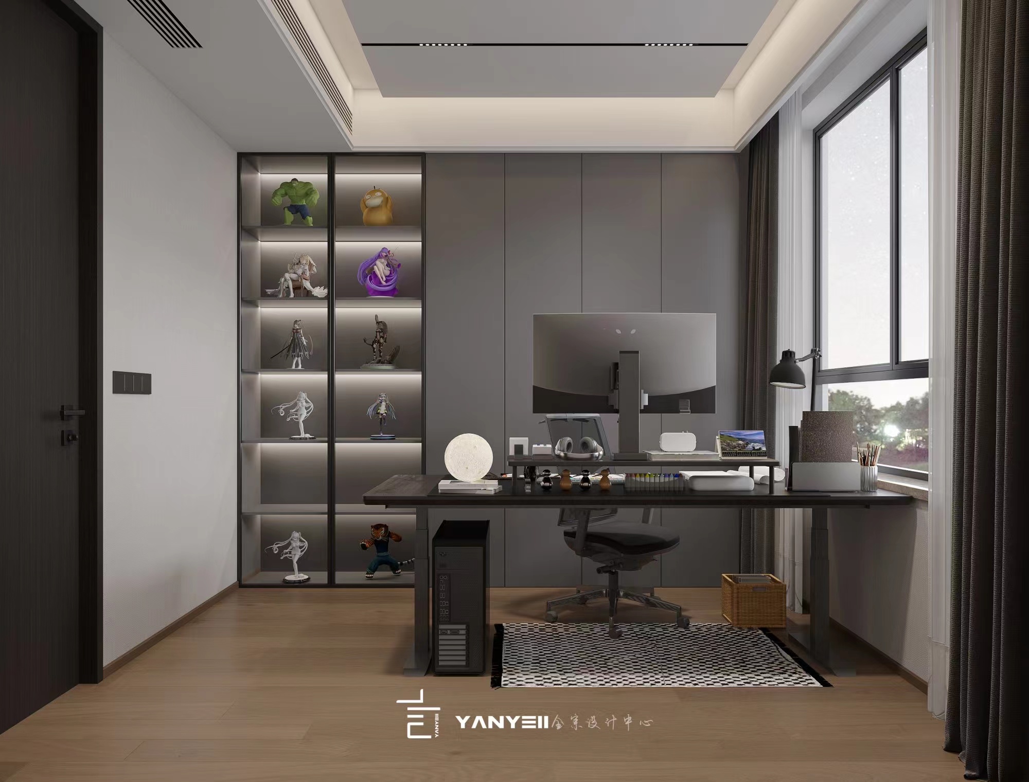 现代极简黑白灰住宅设计丨中国绍兴-21