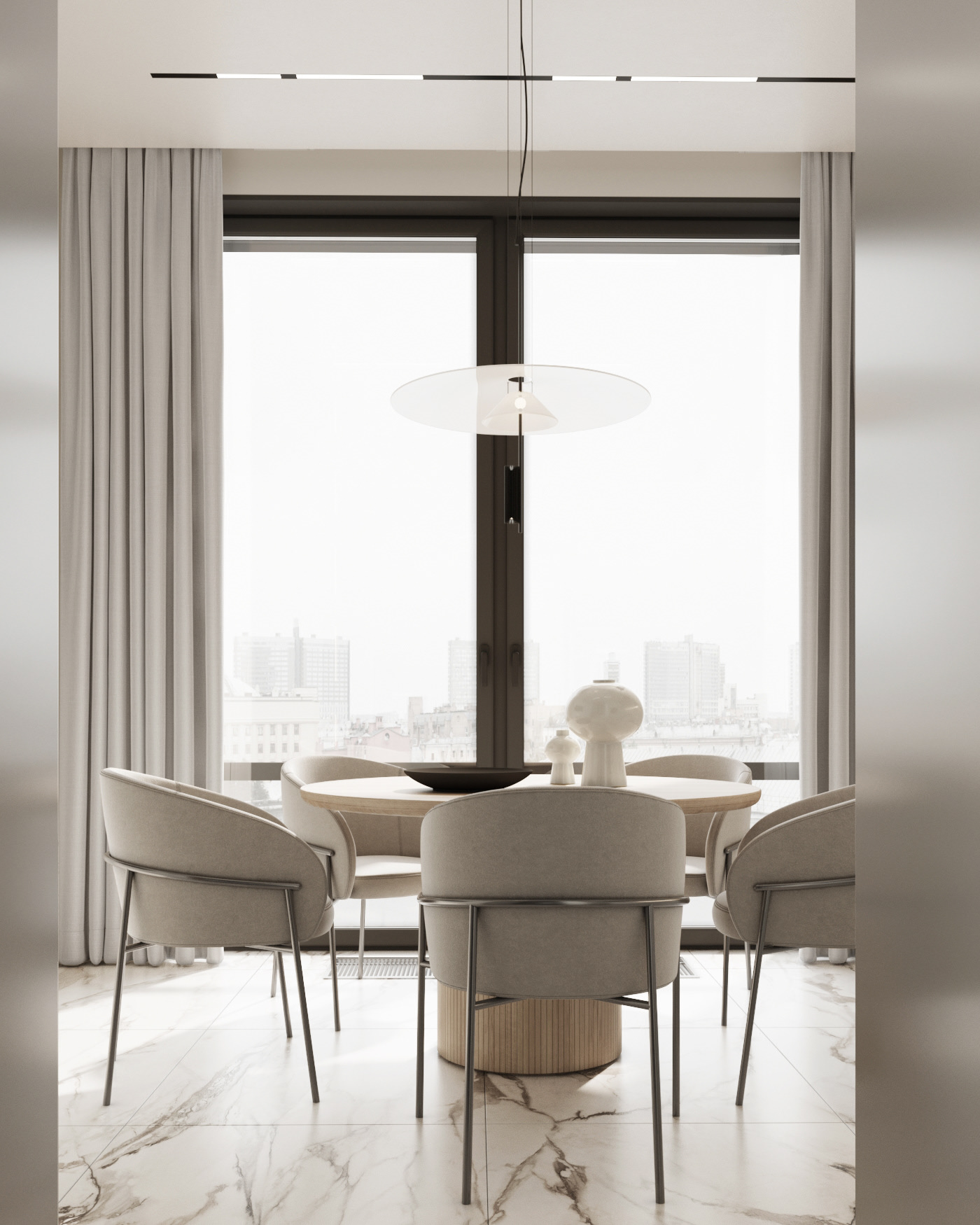 95㎡高级灰色系公寓设计 很舒适！-7