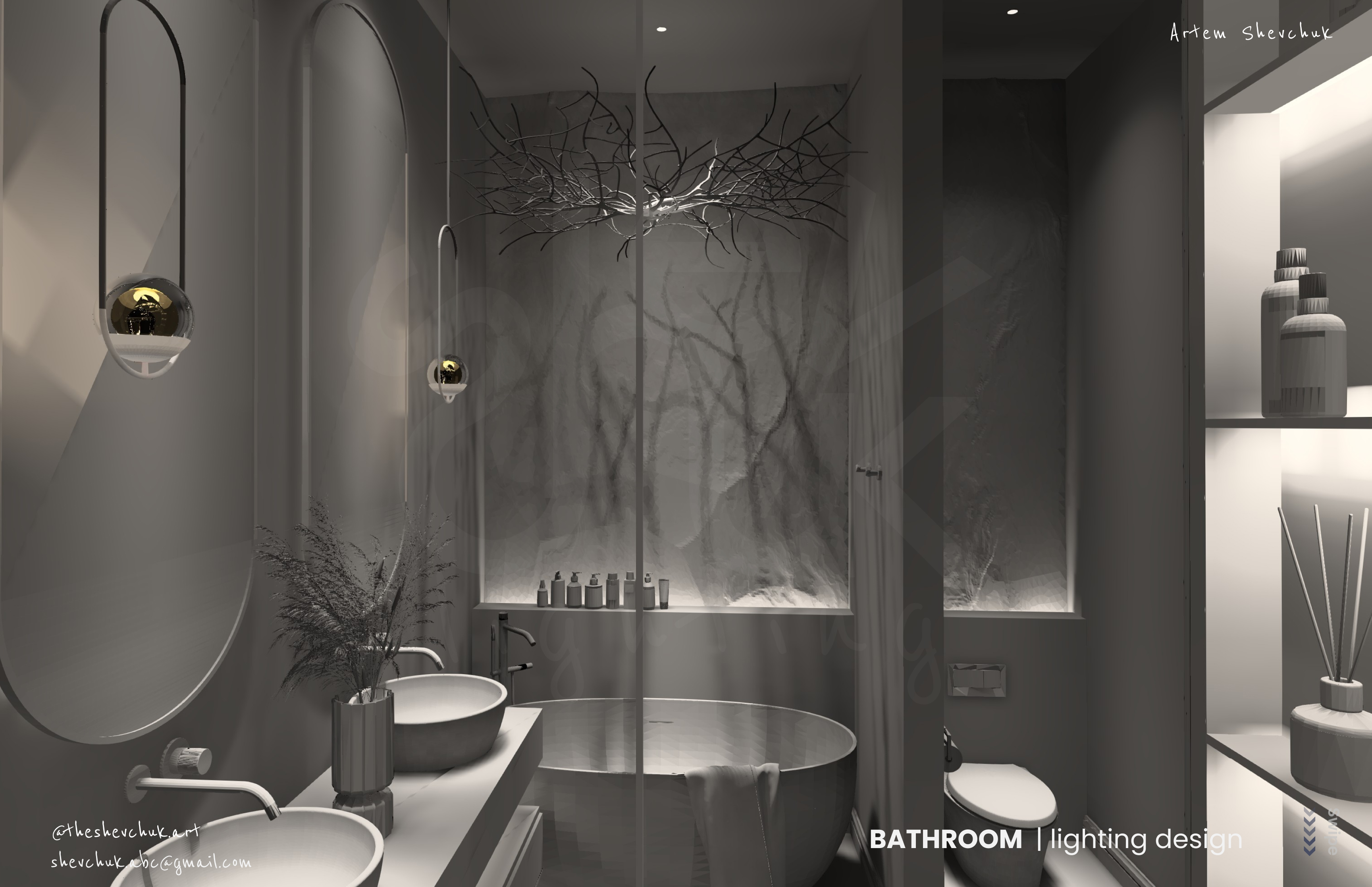 BATHROOM LIGHTING DESIGN | Dialux Evo-8