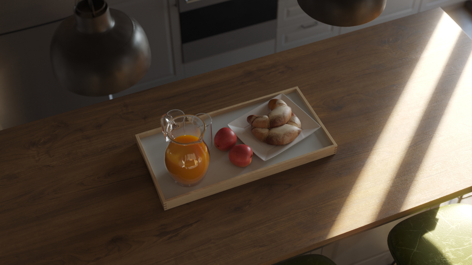 希腊塞萨洛尼基公寓室内设计与 3D 可视化-13