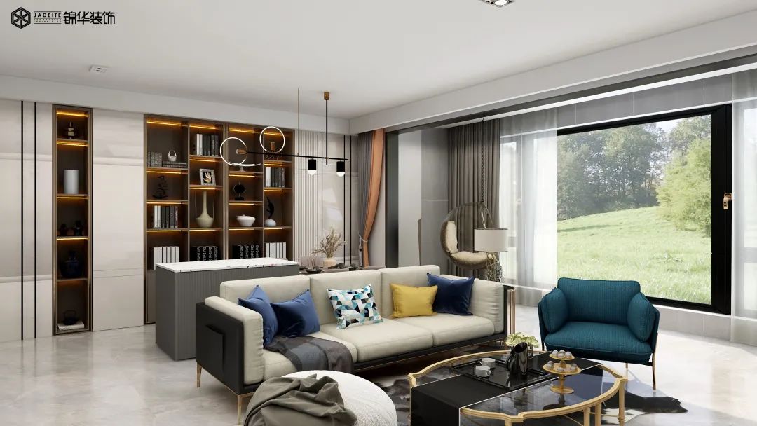熙棠府现代简约三室两厅设计丨锦华装饰-27
