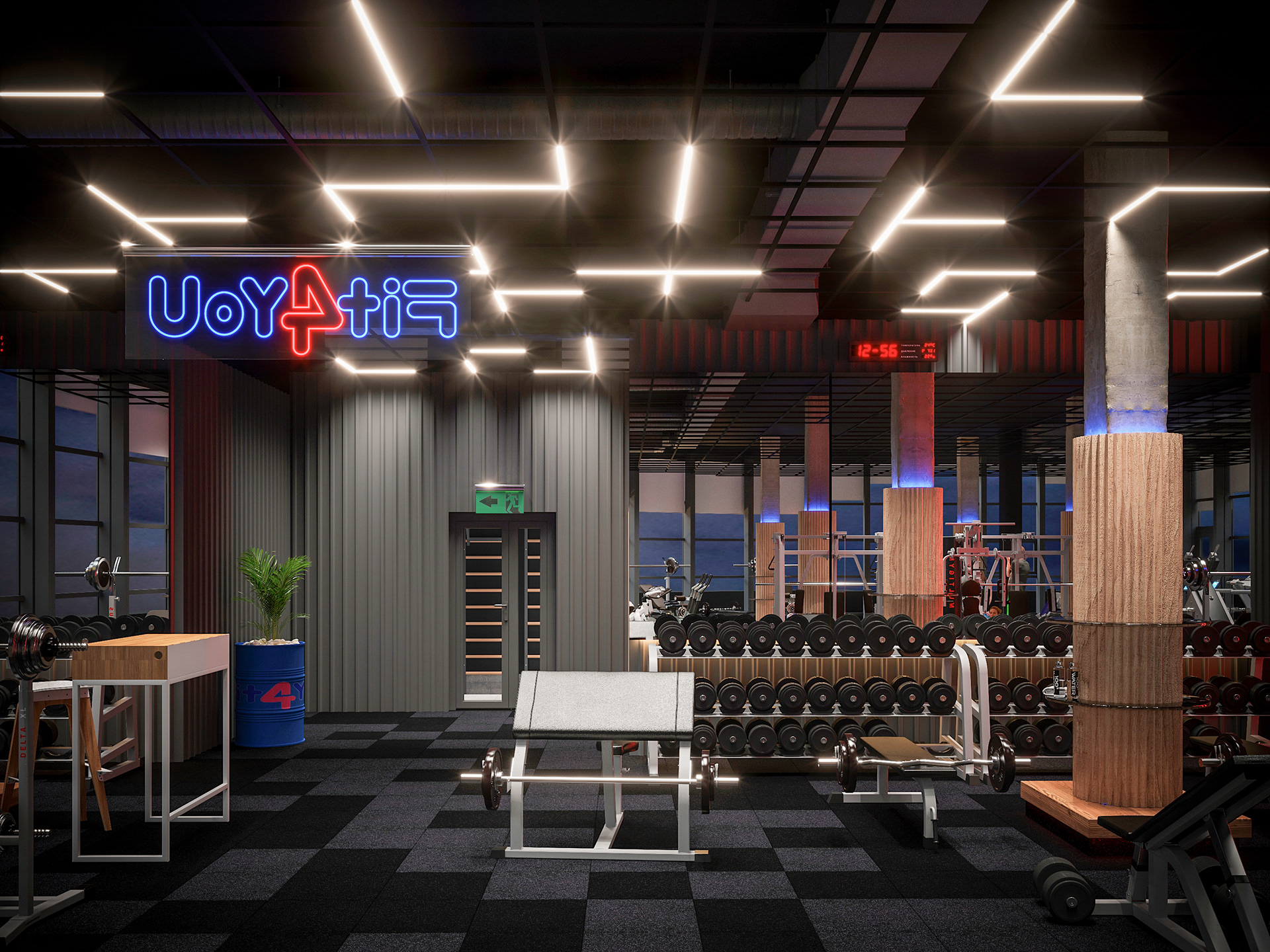 Fit4You 健身中心室内设计丨乌克兰丨Planar Architecture 设计工作室-10