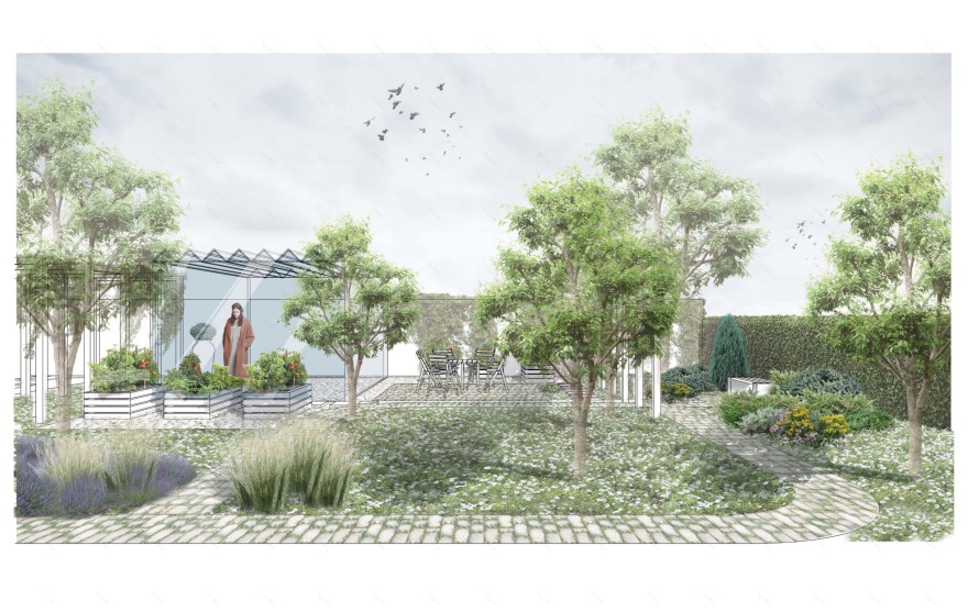 带温室的私家花园丨乌克兰基辅-5