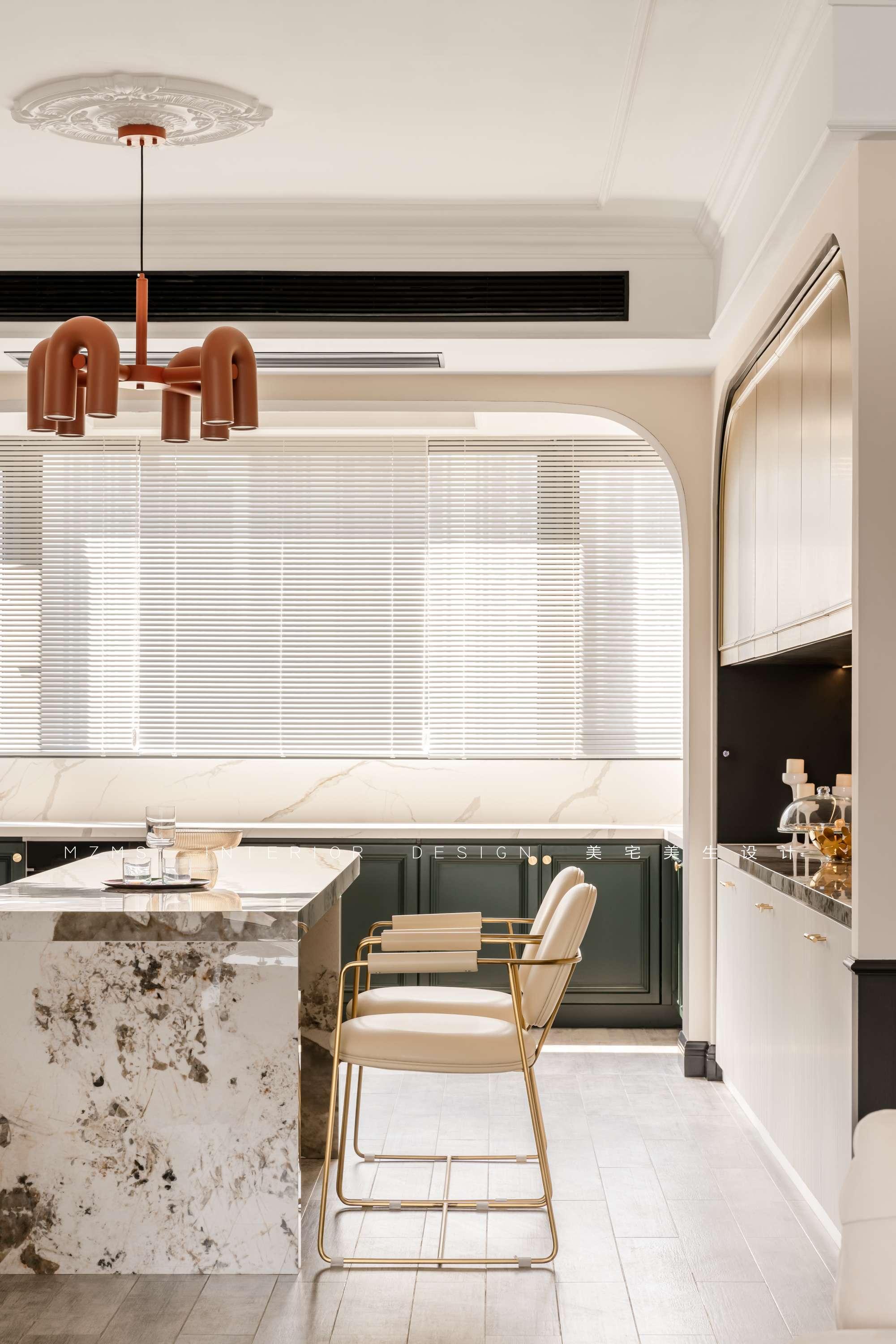 轻奢法式湖景大宅丨美宅·美生设计-47