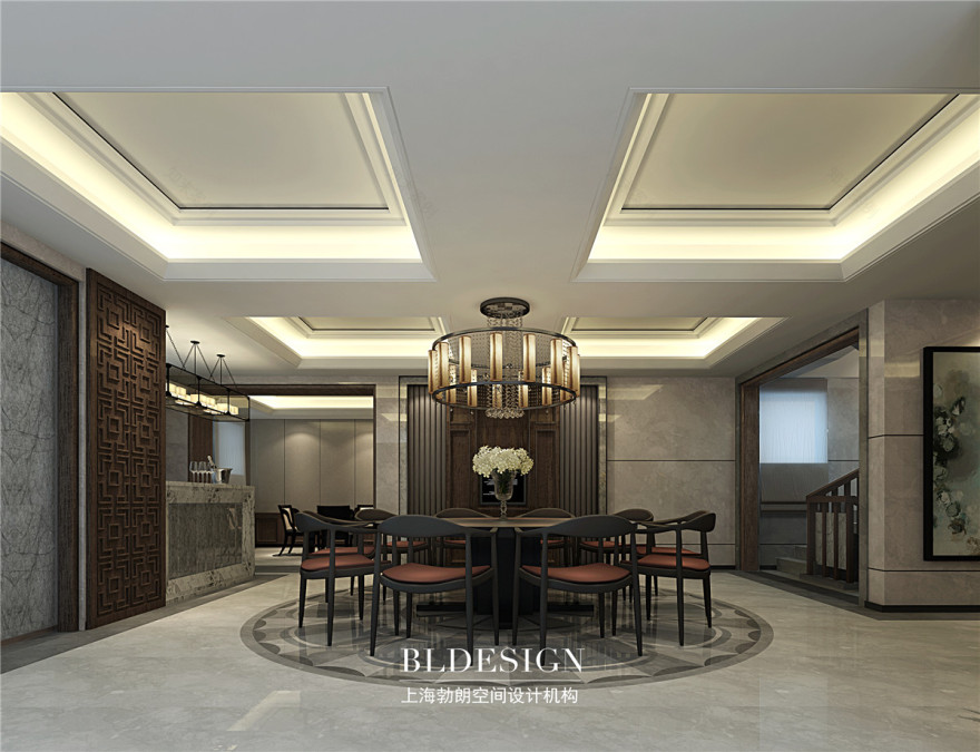 府西雅苑·新中式别墅设计案例-3