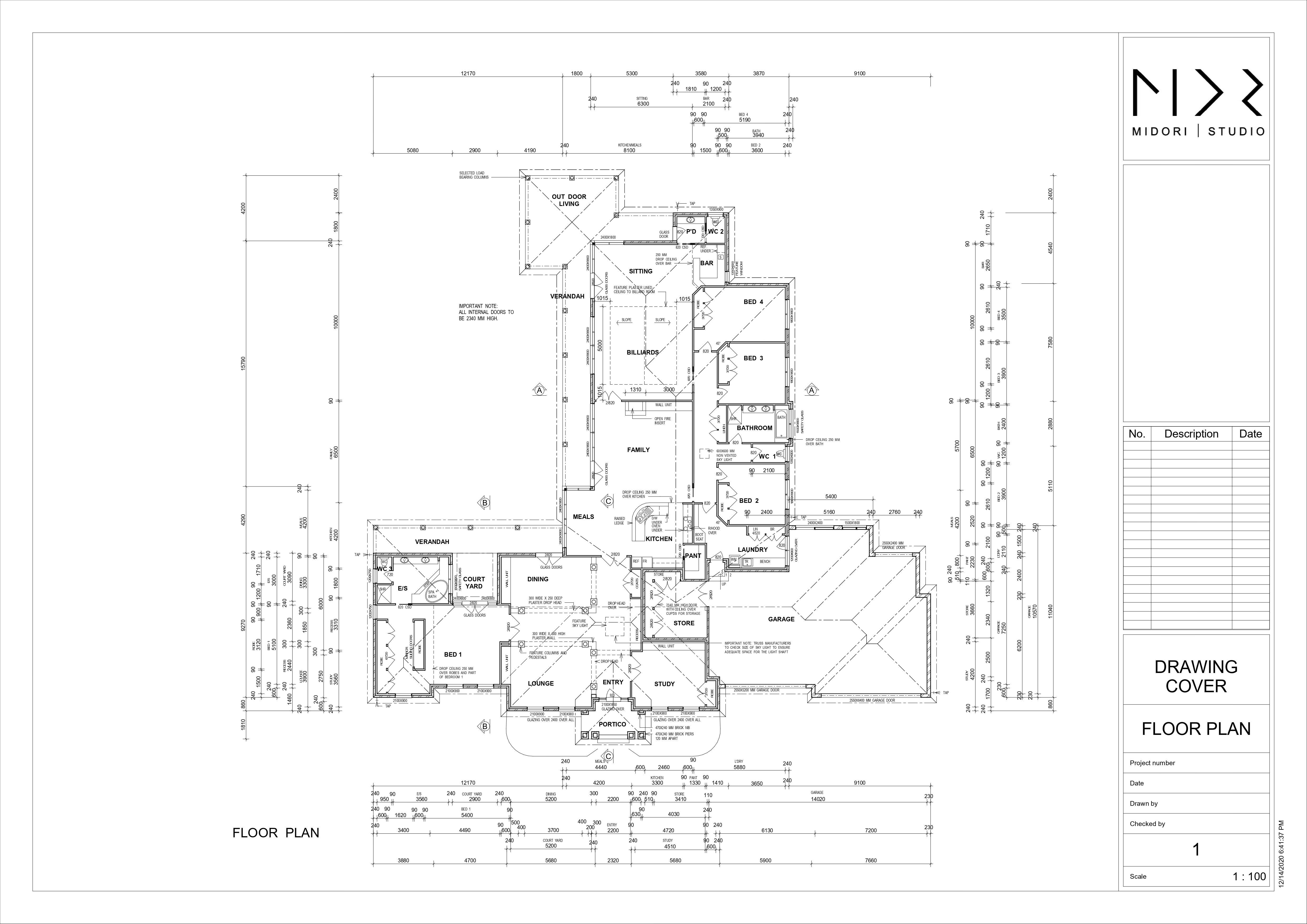 REVIT DRAWING BUILDING COVER HOUSE 03-0